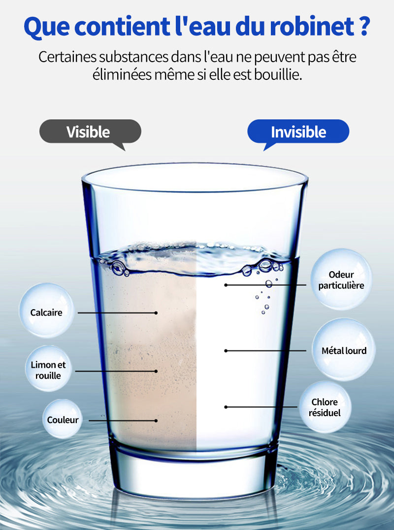 VIVREAL carafe filtrante 2.4 L, carafe de filtration d'eau avec minuterie électronique, élimine le chlore résiduel, le calcaire et les métaux lourds, compatible avec les filtres Brita
