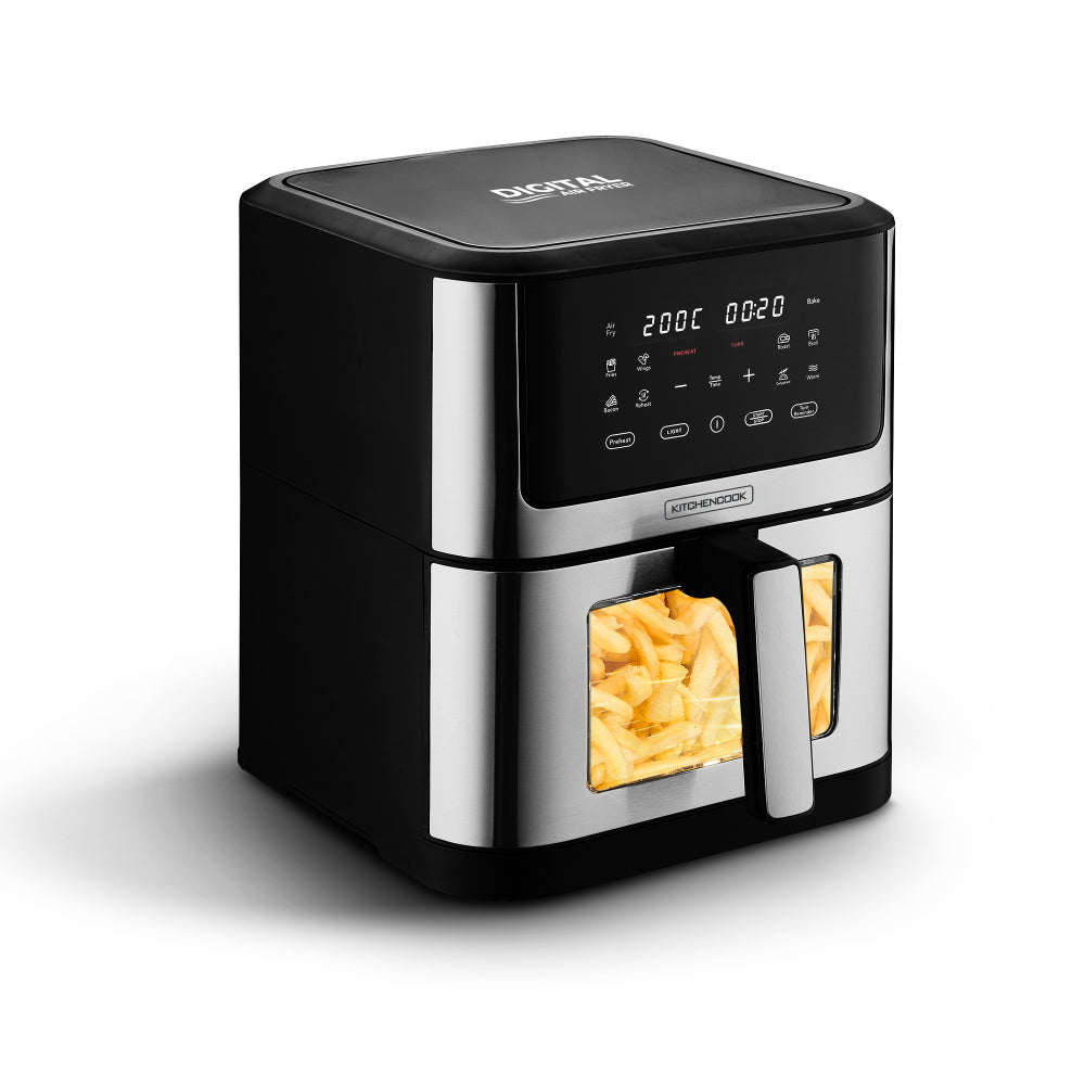 KITCHENCOOK AIRMED WXL Friteuse sans huile 8 L, 10 programmes préréglés, avec hublot de visualisation