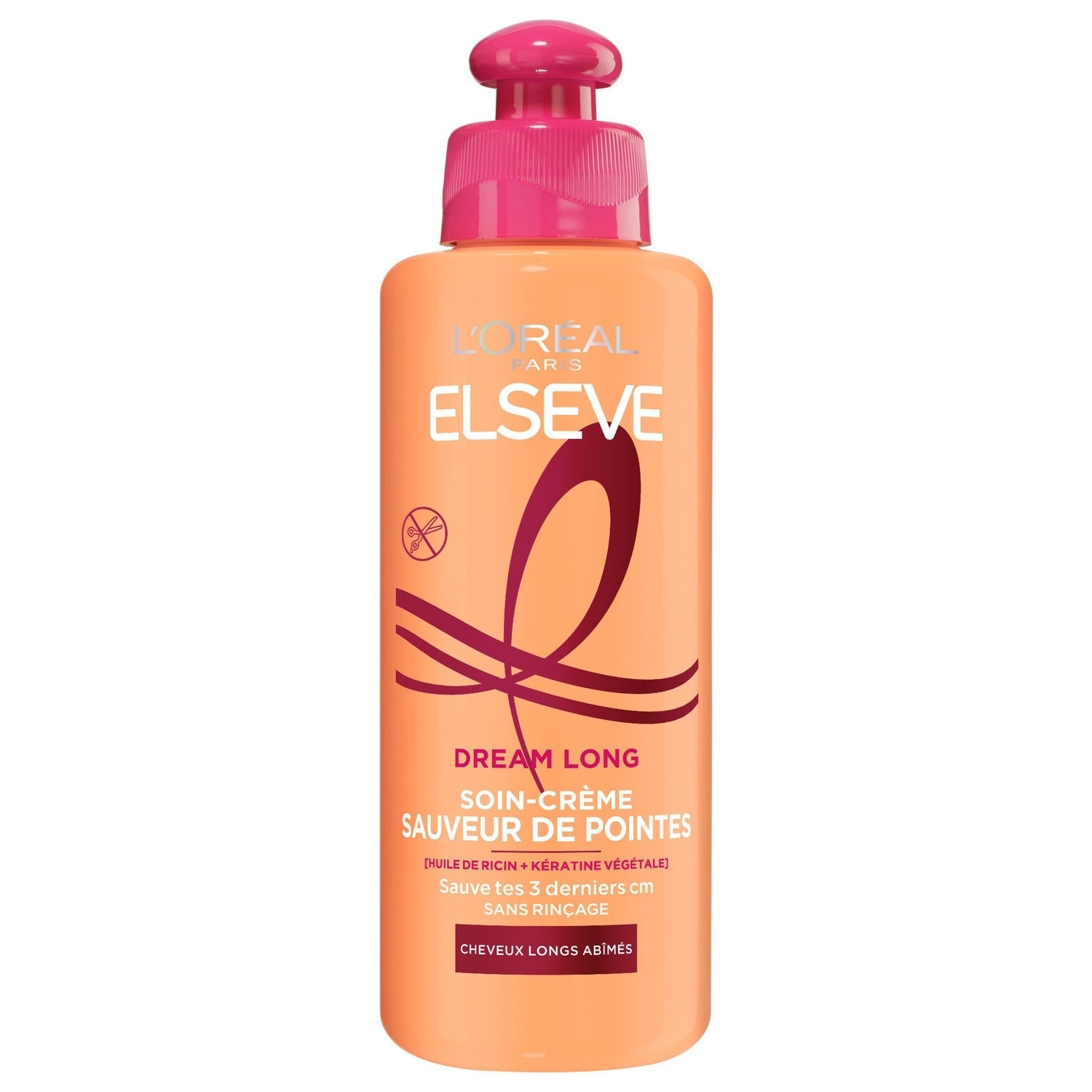 L'OREAL PARIS ELSEVE Dream Long Crème cheveux sans rinçage répare les pointes fourchues 200 ml