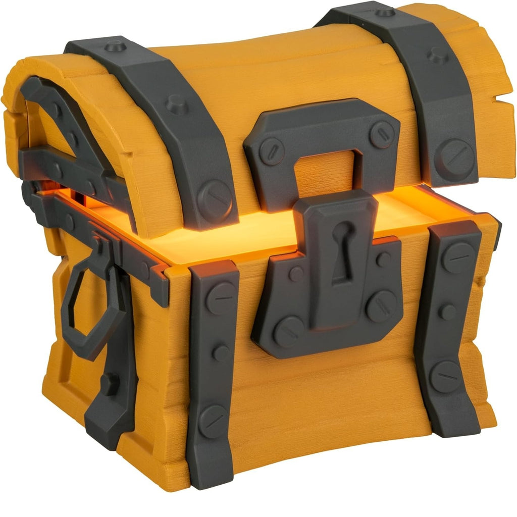 Coffre lumineux Fortnite avec sons du jeu - sous licence officielle - 14 cm - à piles
