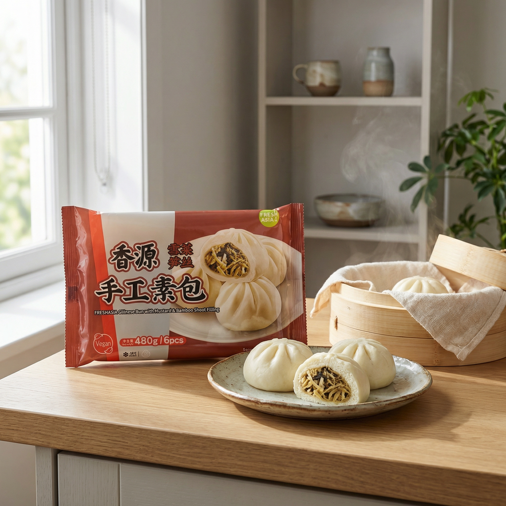 FRESHASIA Bao à la moutarde et pousses de bambou salées et hachées - 480 g