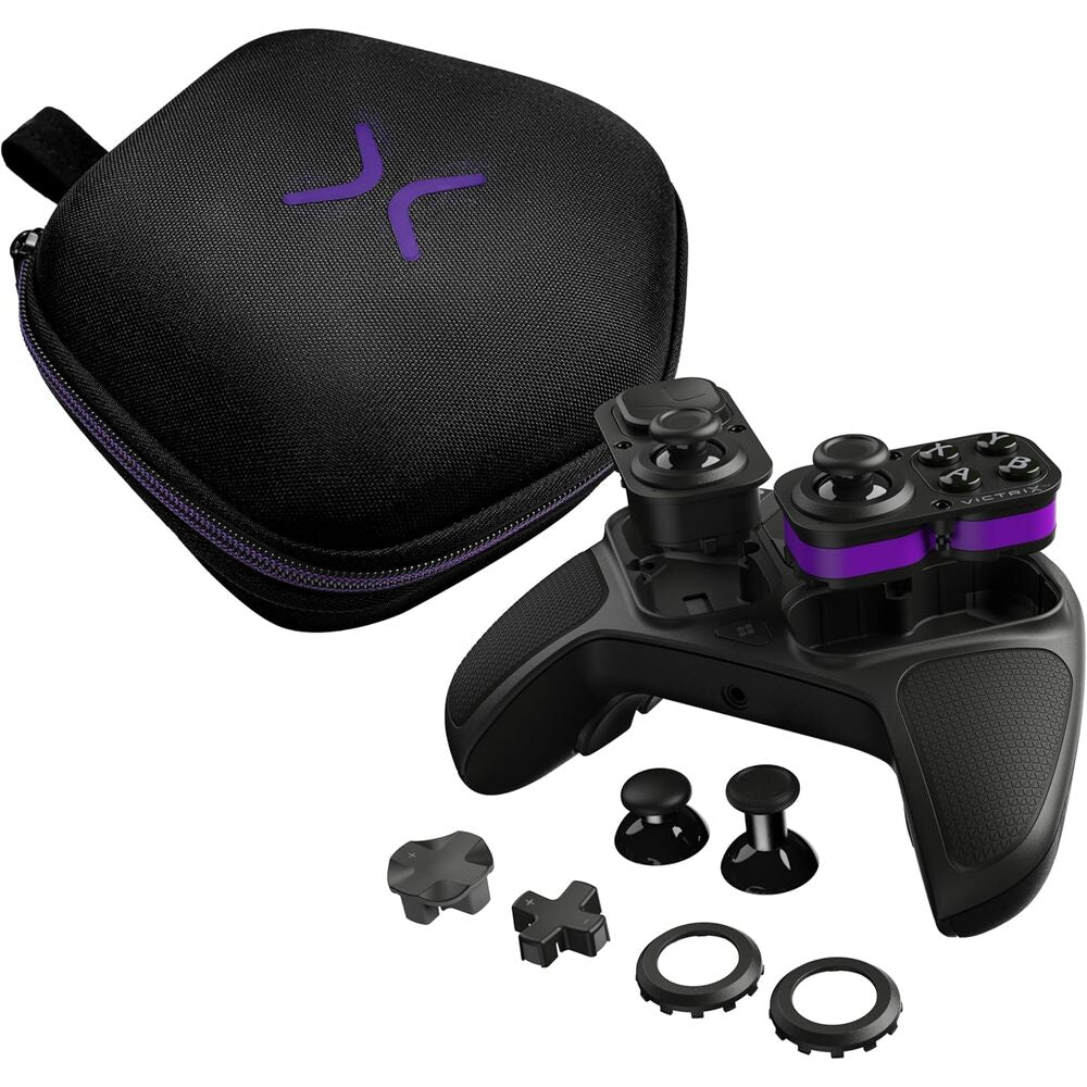 Turtle Beach Victrix Pro BFG Reloaded Manette esport modulaire Sans fil - Gâchettes à effet Hall & Sticks Anti-Drift & Module Fightpad 6 boutons - Steam Deck, Windows 10/11 - Noir