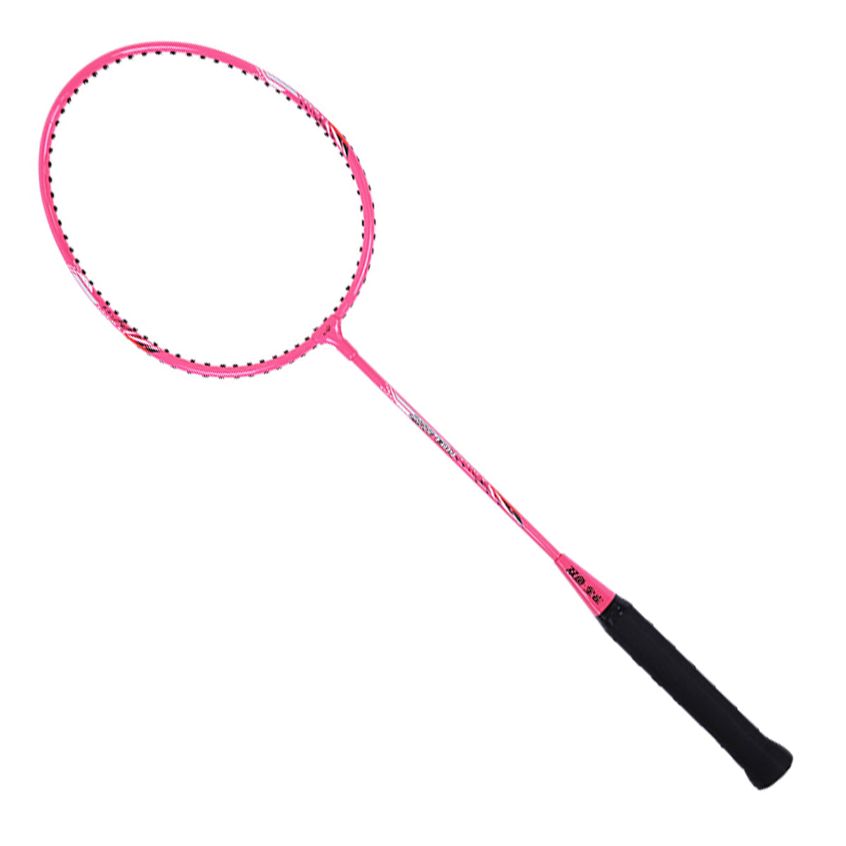 Double Fish JinQue Raquettes de badminton légères et durables Set de doubles Rose 1309 avec housse, 2 raquettes, volants non inclus