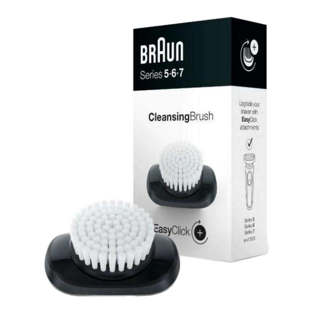 Braun EasyClick Brosse Nettoyante Visage Originale – Accessoire Compatible Rasoirs Électriques Series 5, 6 et 7