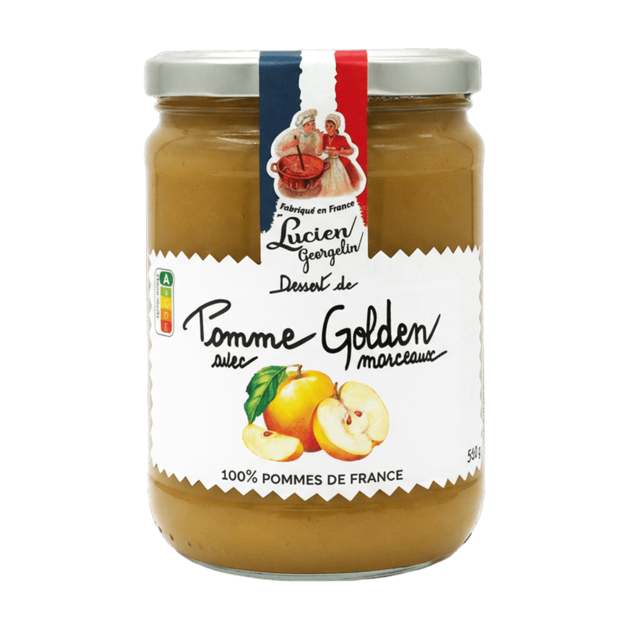 LUCIEN GEORGELIN Dessert pomme avec morceaux - 560 g