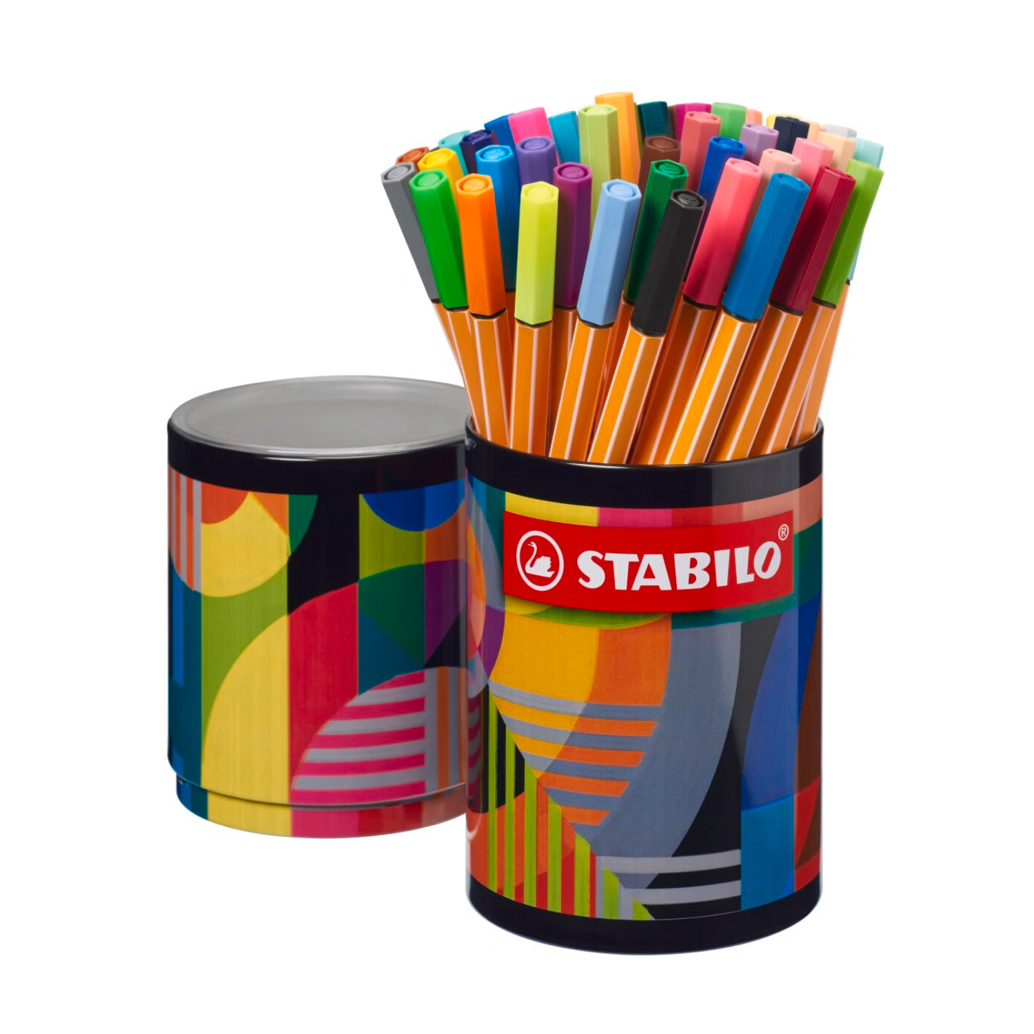 STABILO Point 88 - Feutre à pointe fine - ARTY - Boîte métallique de 45 - Couleurs assorties