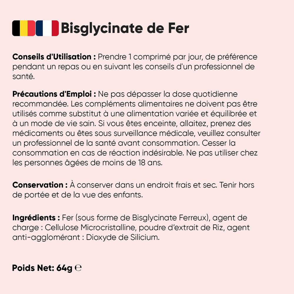 WeightWorld Bisglycinate de fer 28 mg - 400 comprimés