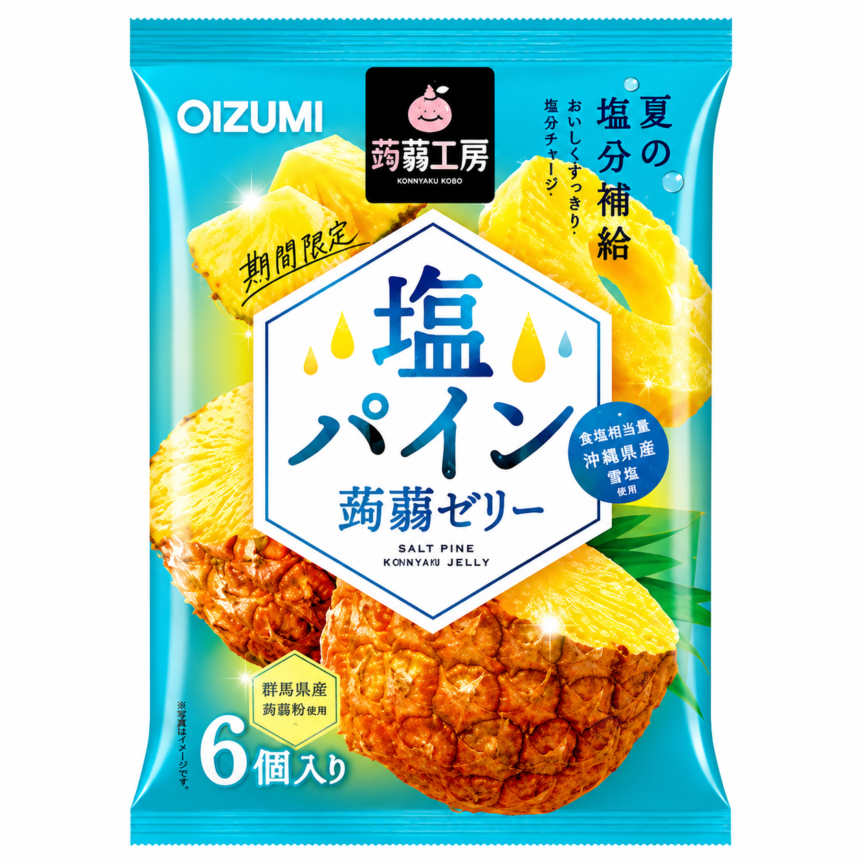 Shimonita Gelée de konjac saveur sel et pin 106 g