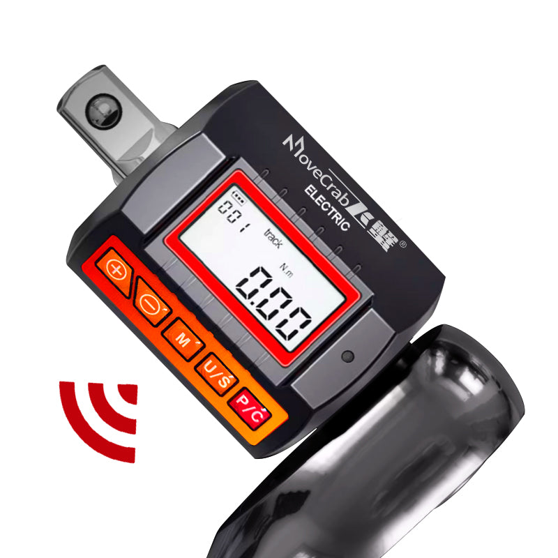 Adaptateur de couple numérique MoveCrab 10,2-340 N.m, entraînement 1/2", incluant des adaptateurs pour 3/8" et 1/4", pour clé dynamométrique électronique