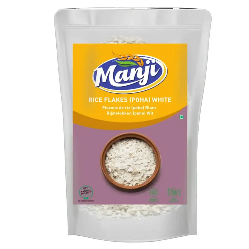 Flocons de riz Manji (Poha) blancs 500g