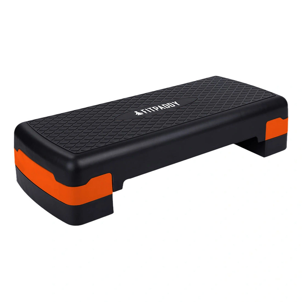 FITPADDY STEPPER01 Step Aerobique Finition Antidérapante 67 x 27 cm Noir et Orange