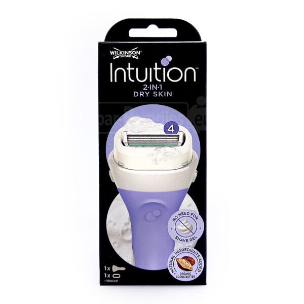 Wilkinson Sword Intuition Rasoir pour Peau Sèche à l'Huile de Noix de Coco et d'Amande - 1 Unité