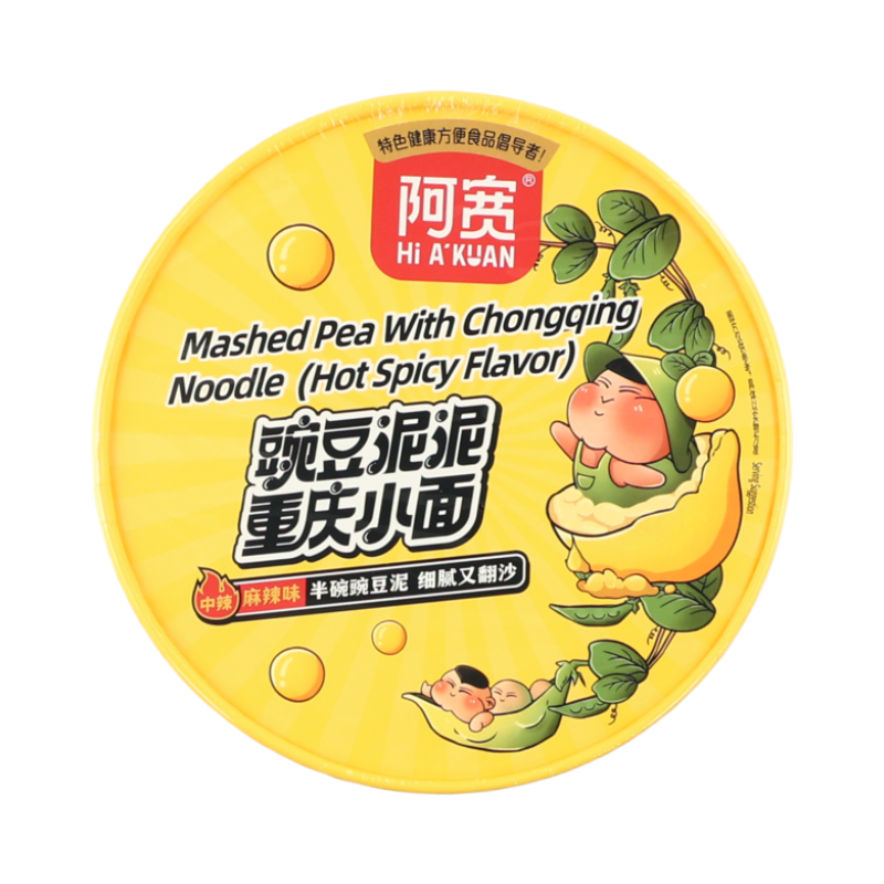 Bai Jia Nouilles style Chongqing épicées piquantes sauce crémeuse aux pois 105 g