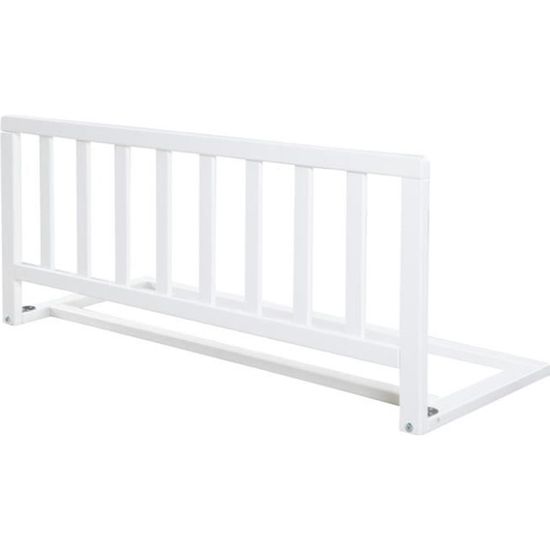 roba Barrière de Lit en Bois 90 cm Protection Anti-Chute (Blanc)