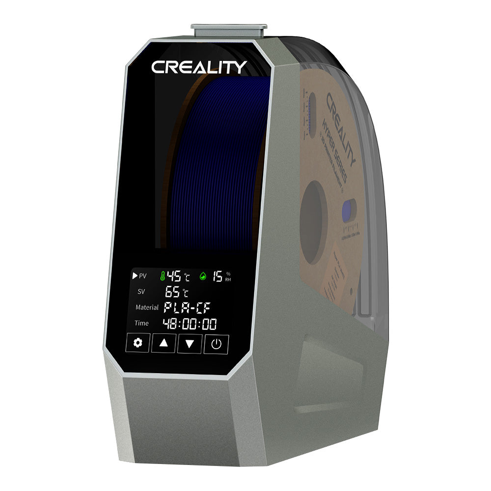 CREALITY Space PI Boîte de séchage pour filaments d'imprimante 3D avec chauffage à air chaud PTC 360° de 110 W et boîte de stockage et de déshydratation de filaments améliorée