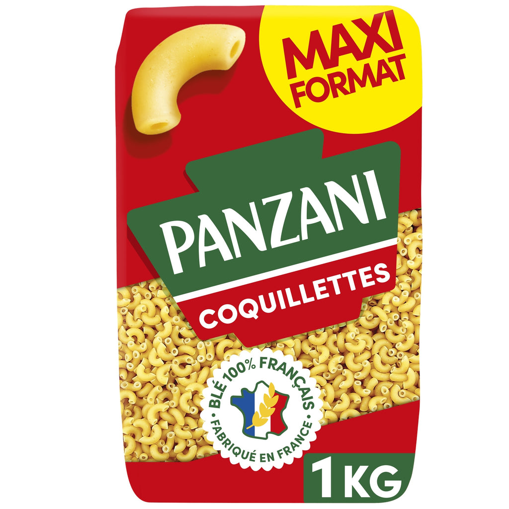 Panzani Pâtes Conchiglie en Paquet Cellophane, 1000 g