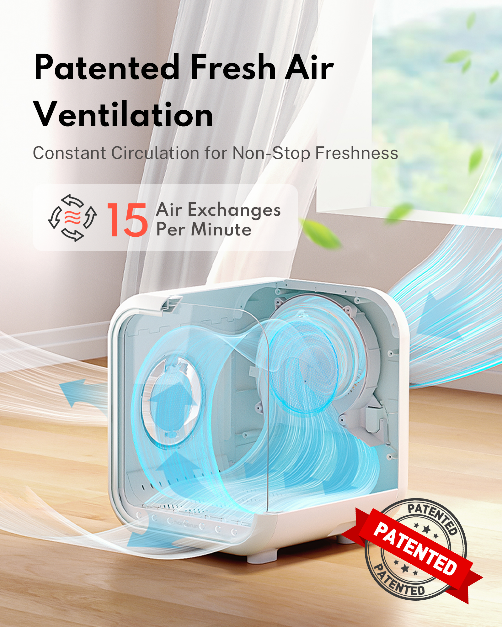 Homerunpet Drybo Caisson de séchage automatique pour animaux PD50, capacité 50 L, fonctionnement ultra-silencieux, température réglable, contrôle de sécurité intelligent
