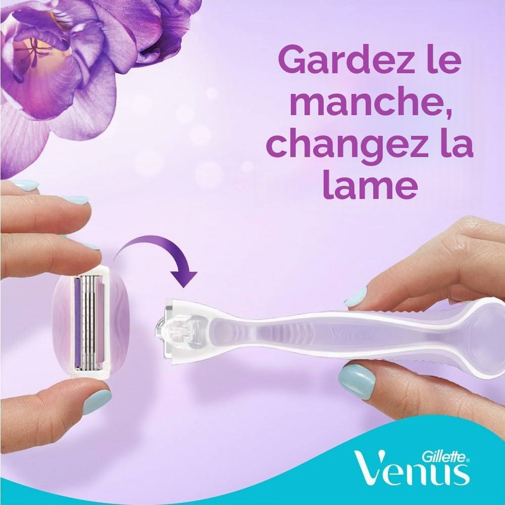 GILLETTE Venus ComfortGlide Breeze Rasoir pour Femme avec 2 Recharges