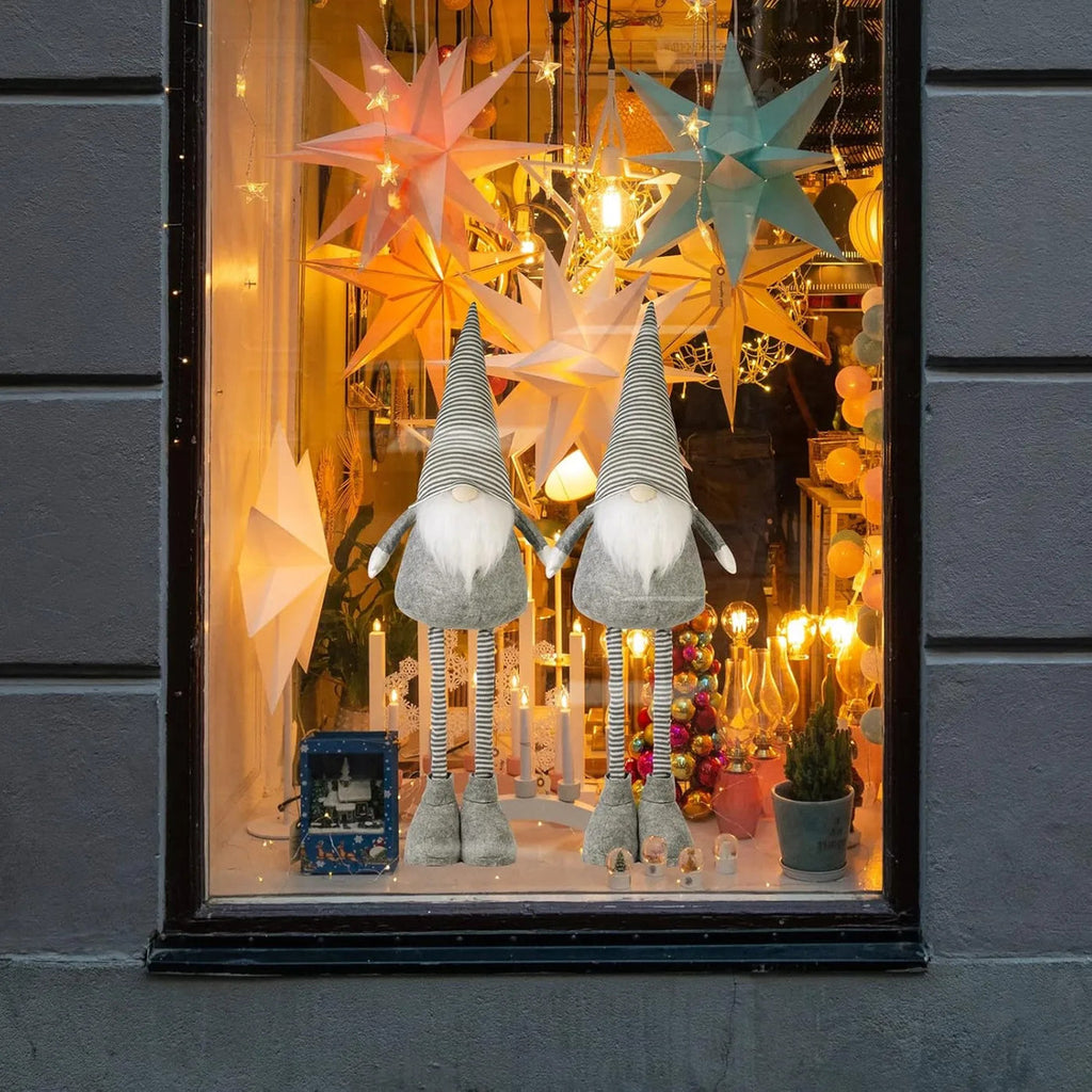 SALCAR Lutins de Noël pour décoration de Noël, 60-92 cm (jambes réglables pour extension de hauteur), figurines décoratives de gnomes, décorations de table, décorations de Noël