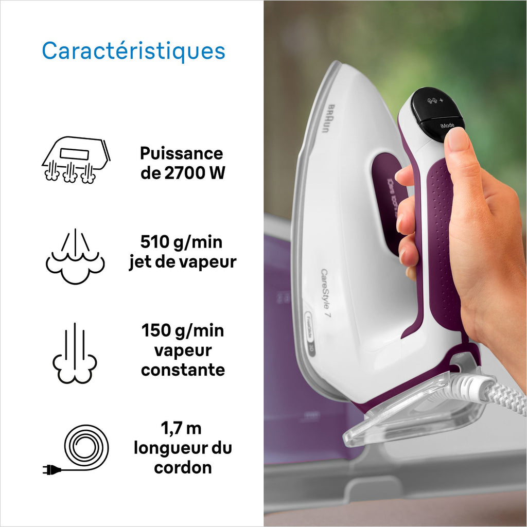 BRAUN CareStyle 7 Pro, Système de Repassage Centrale Vapeur, IS7262GY, Gris