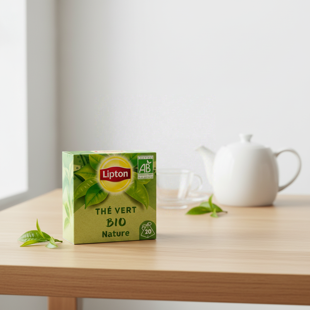 Lipton Thé vert bio nature - 20 sachets/28 g