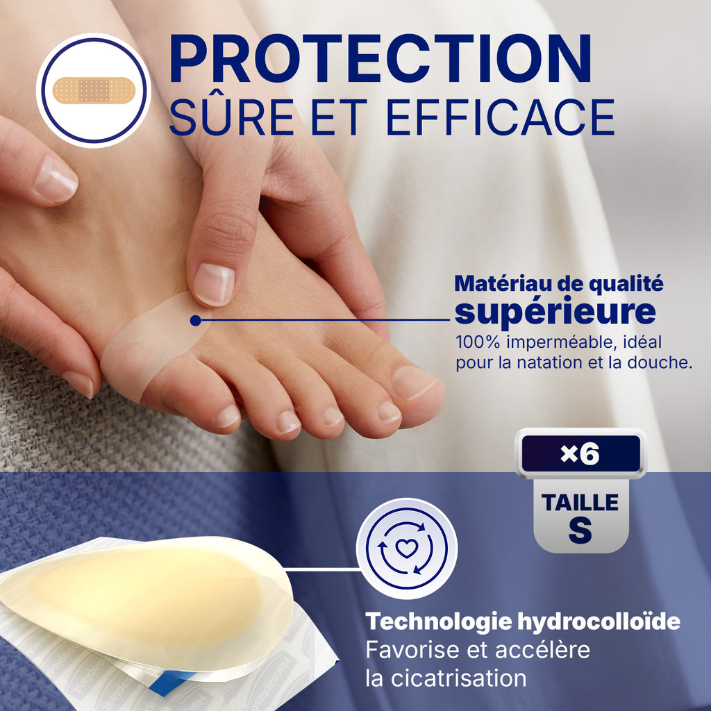 Hansaplast Pansements hydrocolloïdes ampoules petit format x6