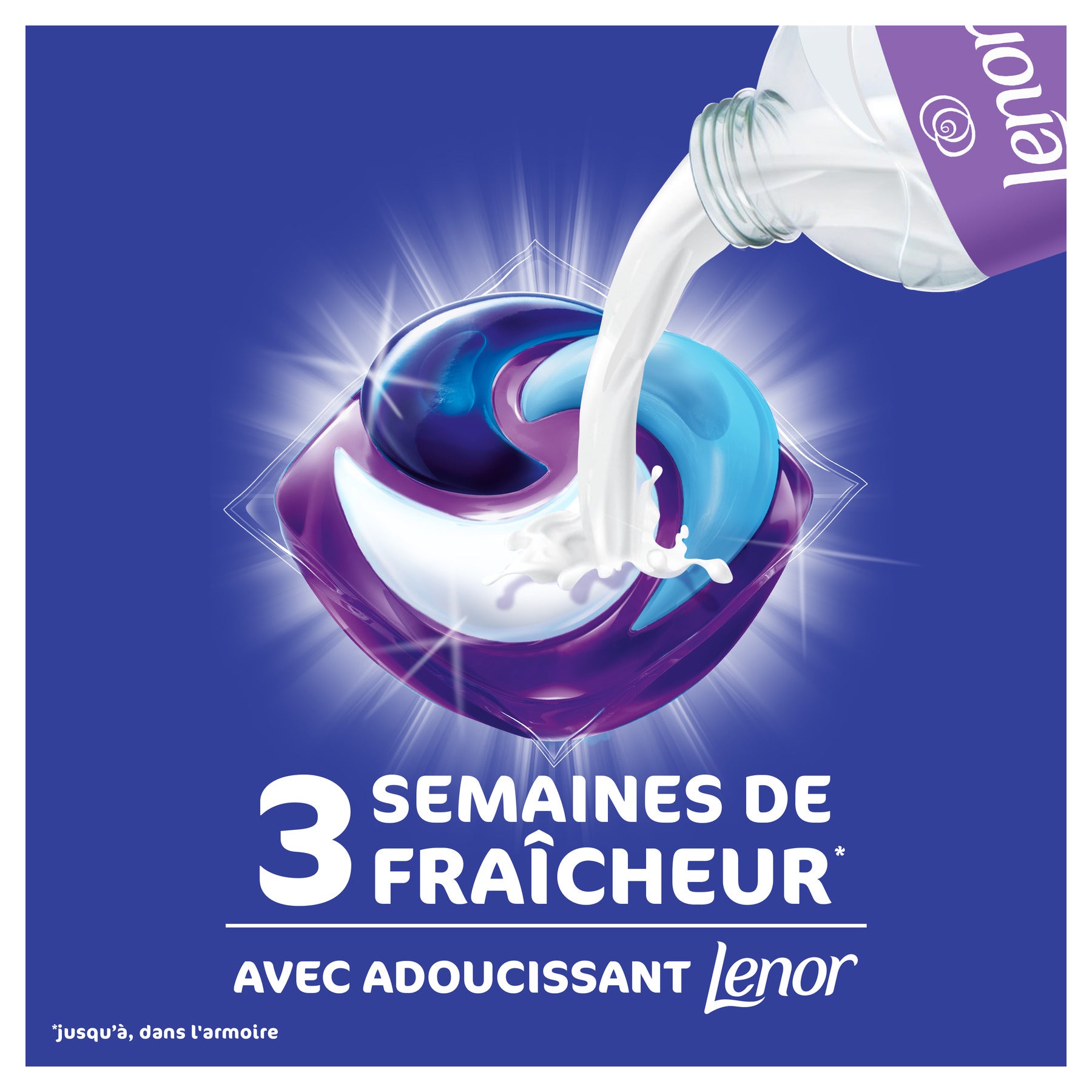 Dash 2-en-1 PODS® Envolée d'air, 38 doses, fabriqué en France