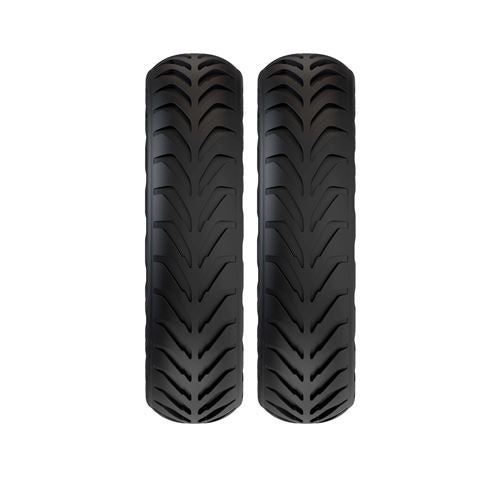 PACK 2 PNEUS ALVEOLES pour MISCOOT Noir