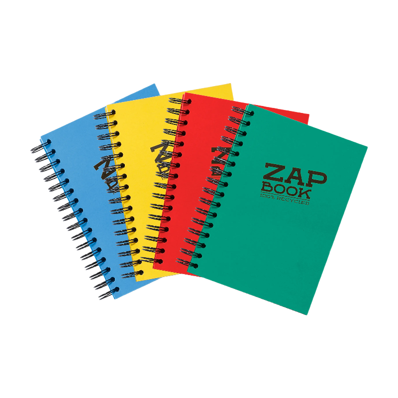 CLAIREFONTAINE Carnet Zap R.I. A5, 160 feuilles, 80 g/m², Assortiment 1