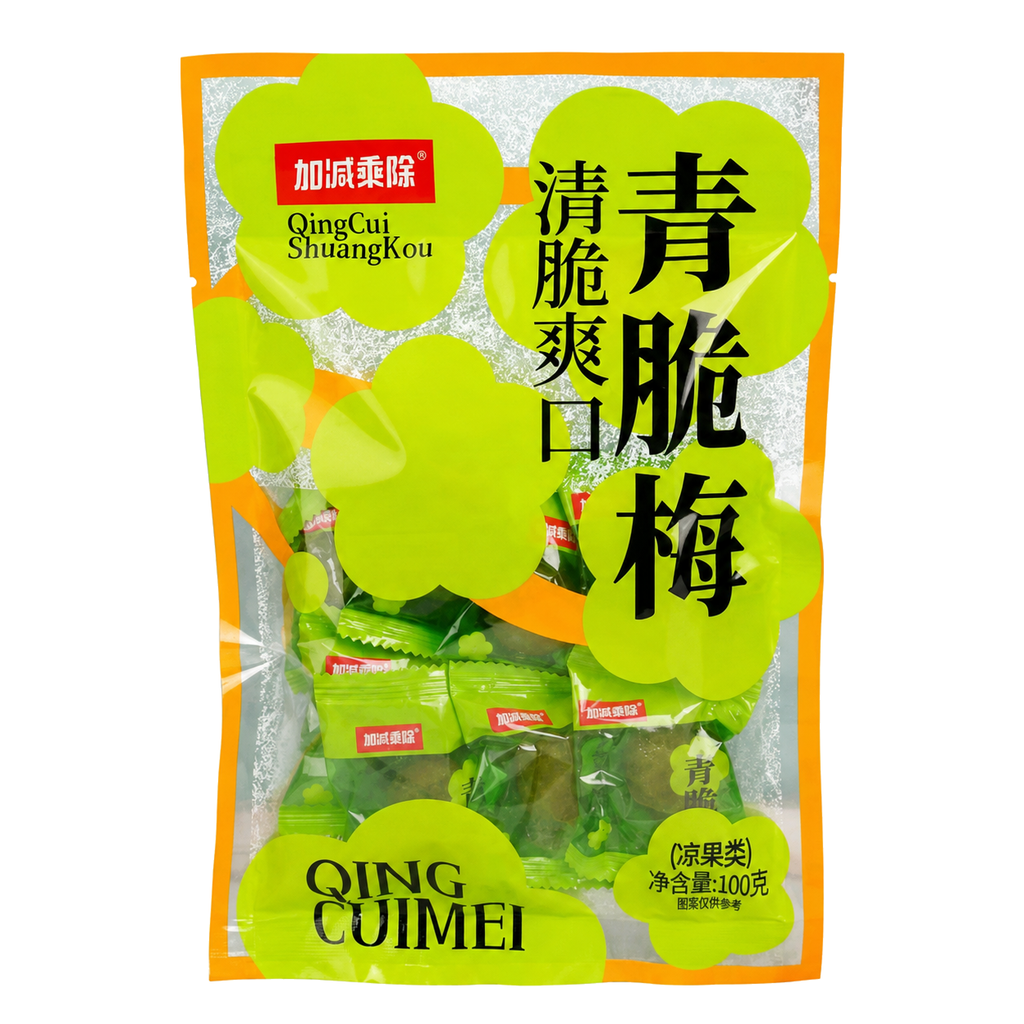 Jia Jian Cheng Chu Prune verte croustillante 100 g