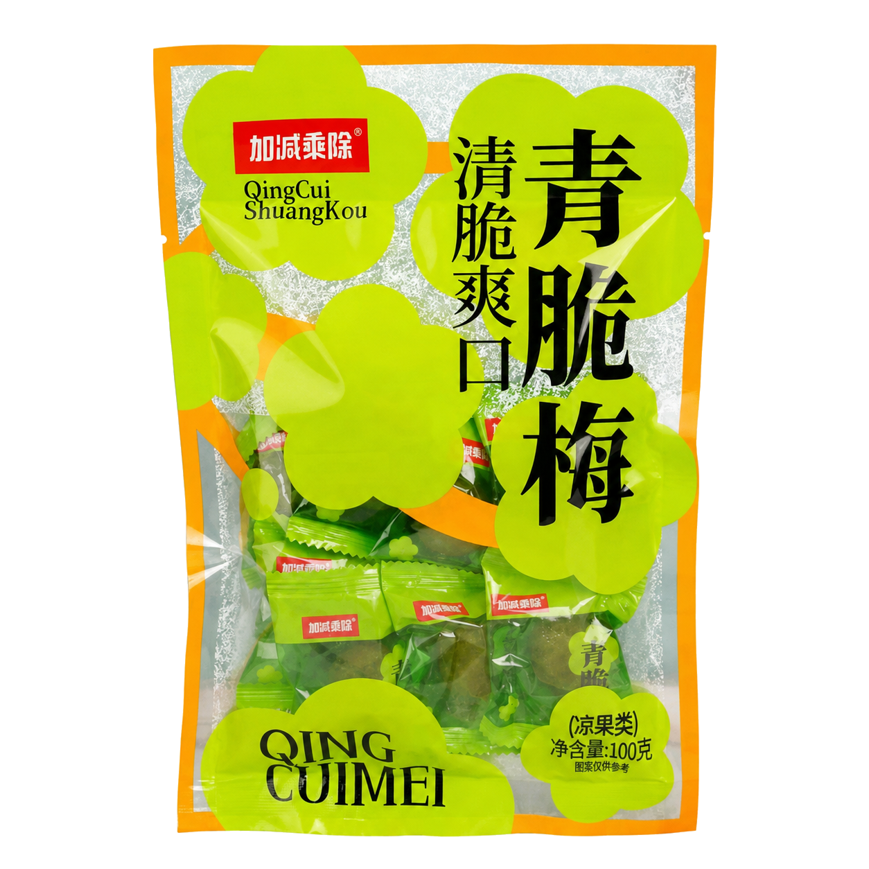 Jia Jian Cheng Chu Prune verte croustillante 100 g