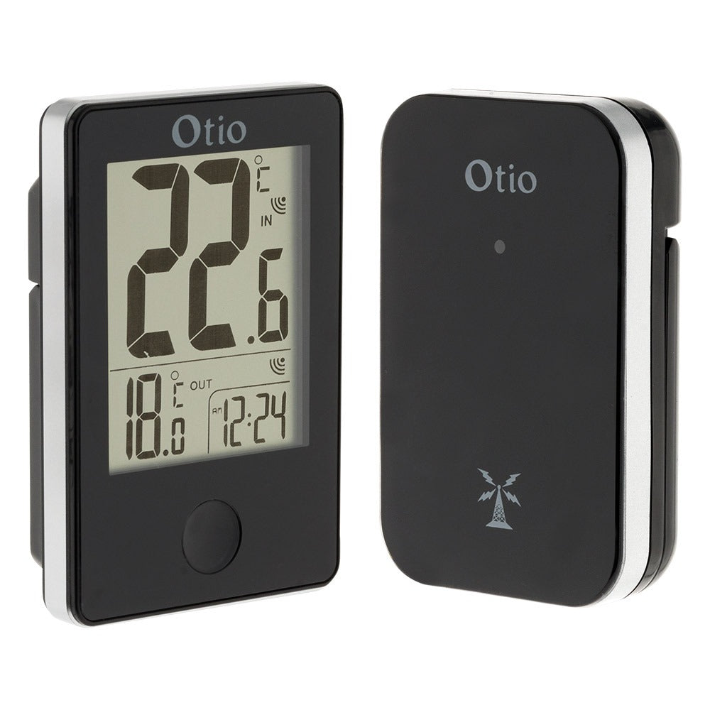 Otio Thermomètre sans fil intérieur/extérieur - Noir