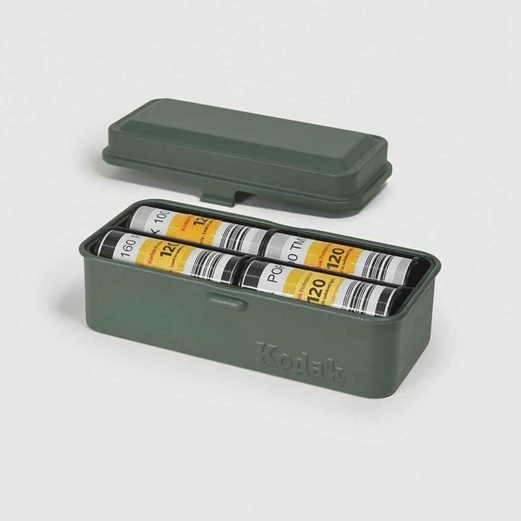 Kodak Boîtier De Rangement Métallique Pour Film 120/135 mm Vert Olive