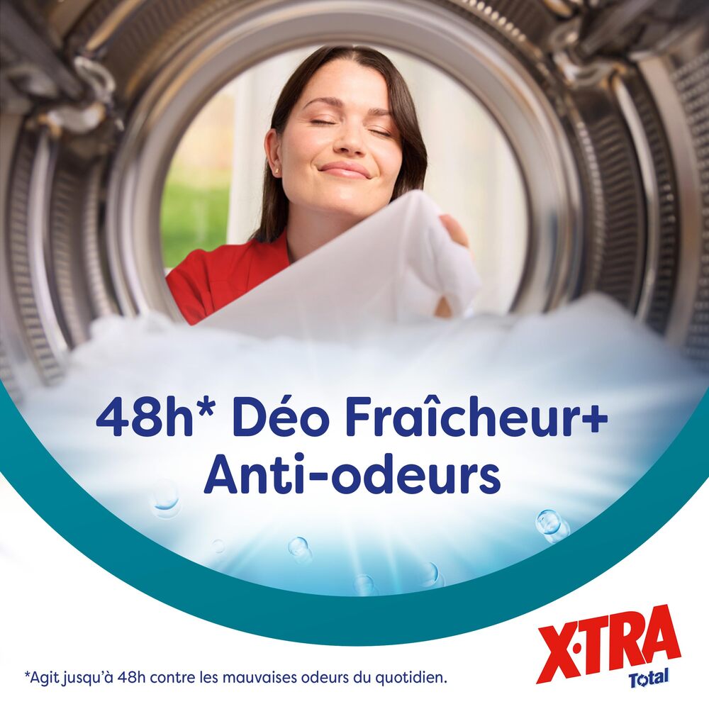 X-TRA Total Lessive liquide Ice Fresh 77 lavages 3,46 L
