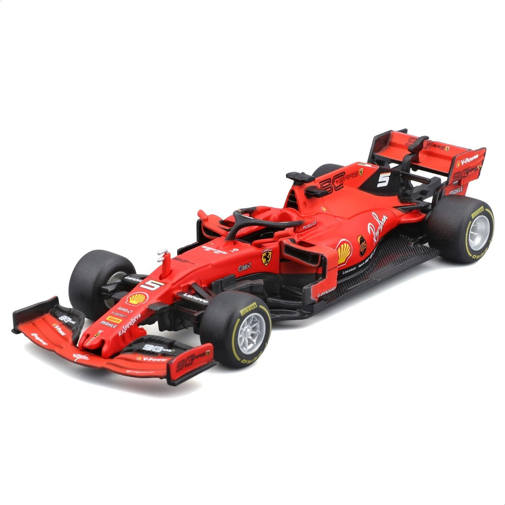 Scuderia Ferrari Échelle 1/43 Pack de 7 Voitures de Formule 1 avec Présentoir