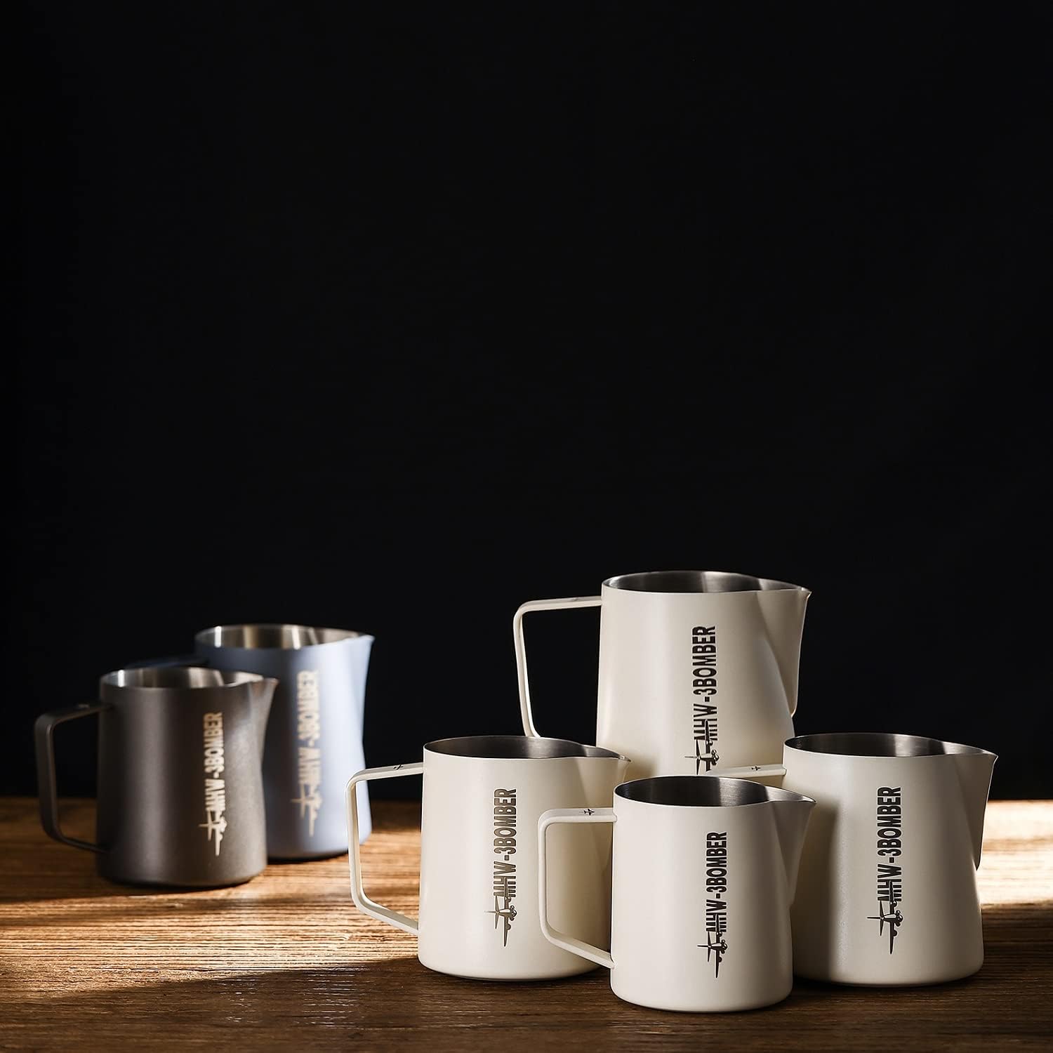 MHW-3BOMBER P5020W 5.0 Pichet à latte art en acier inoxydable blanc - 500 ml