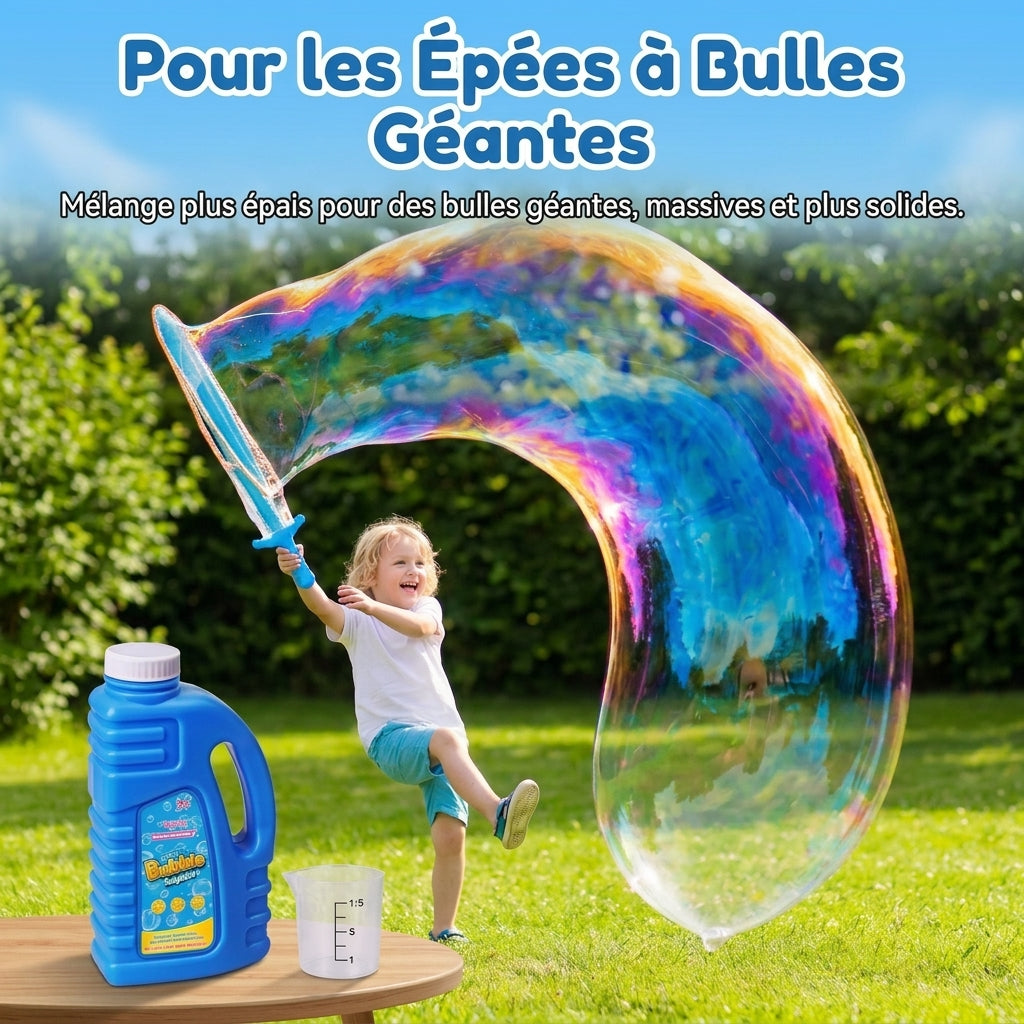 Tokky Solution Concentrée pour Bulles (500ml), Permet de préparer jusqu'à 7,5 litres, Recharge de Bulles Géantes Sûre et Non Toxique, Parfait pour les Machines à Bulles