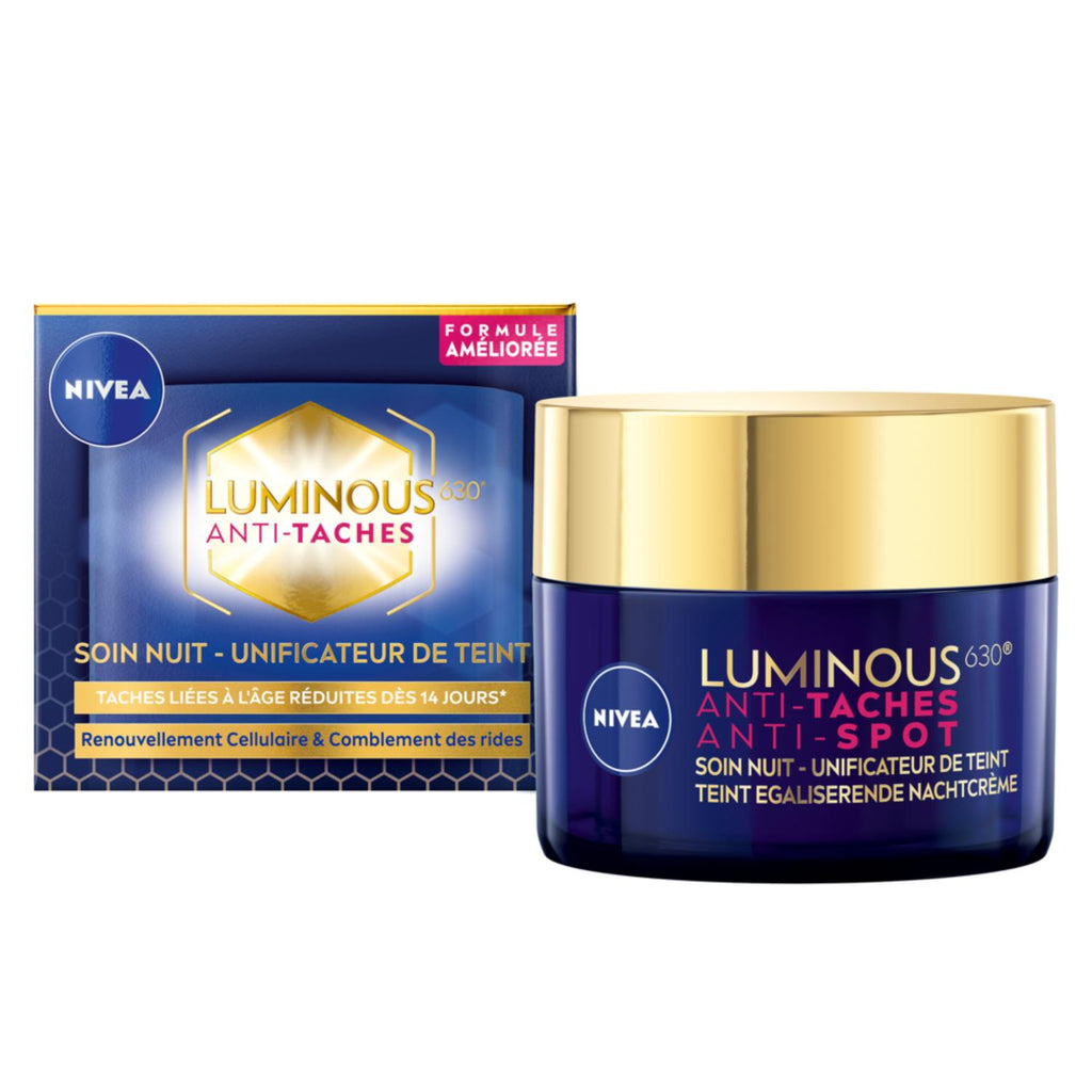 NIVEA Luminous630 Soin de nuit régénérant visage anti-taches brunes 50 ml