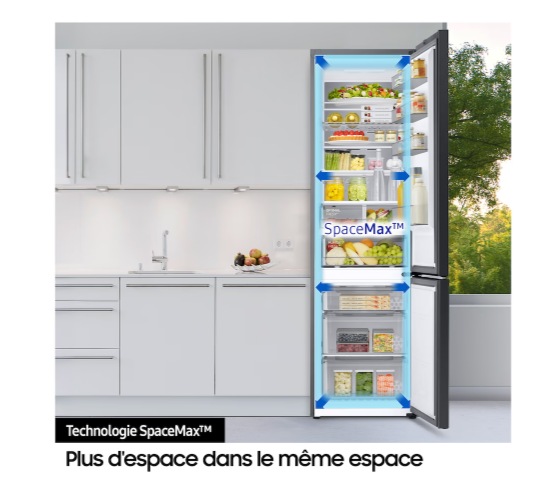 Samsung RB38C600EB1 Réfrigérateur combiné Bespoke AI Space Max 390 L