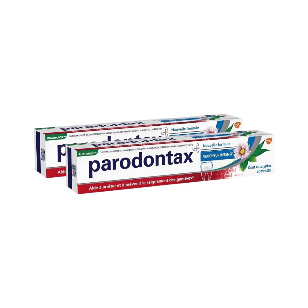 parodontax Dentifrice Fraîcheur Intense 75 ml - Lot de 2 (2 x 75 ml = 2 tubes)