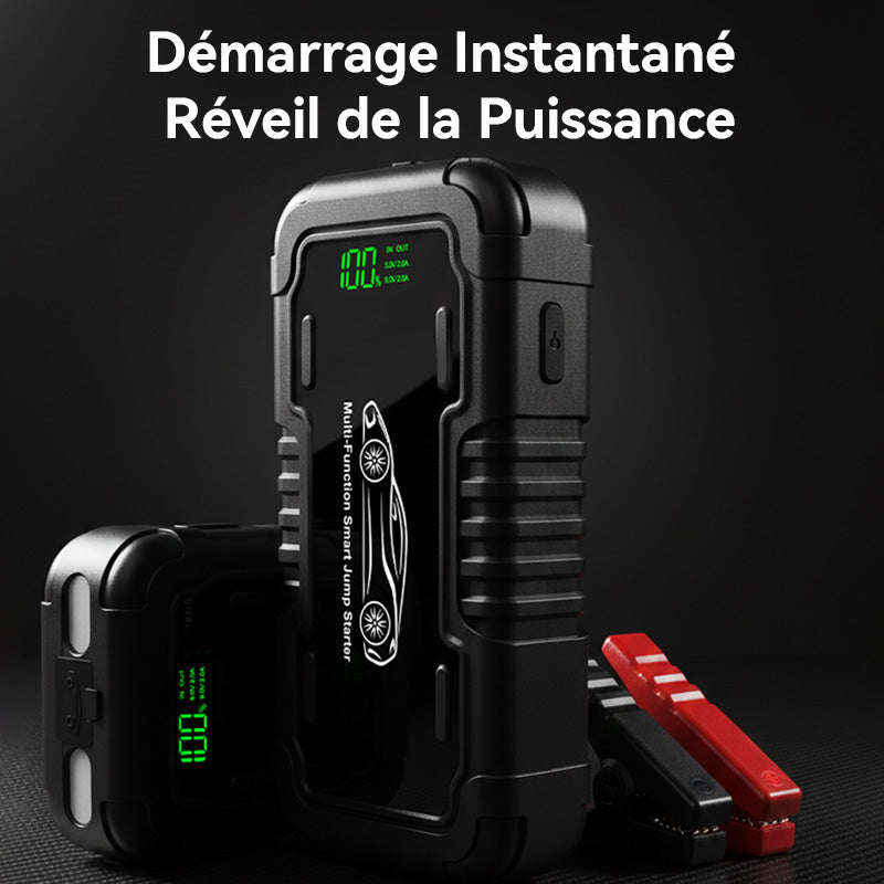 Démarreur de Voiture Porbi S903 2000A Peak Bloc d'Alimentation de Démarreur Portable, Booster de Batterie 20000mAh pour Véhicules Essence et Diesel 12V, SUV, Fourgonnette et Moto