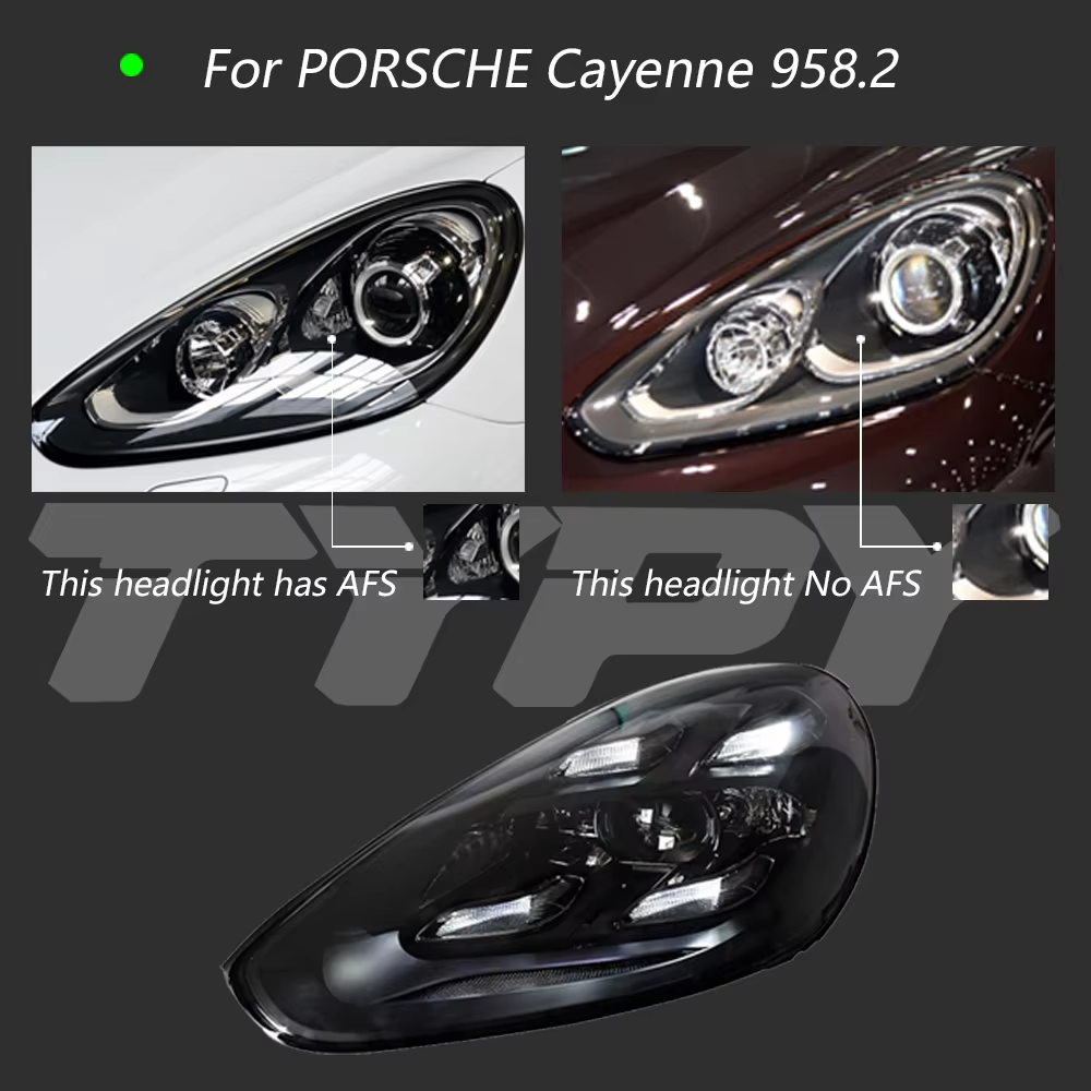TYPY Phare avant LED de voiture pour Porsche Cayenne 958.2 2015-2017, Plug & Play, conception haute configuration, accessoires matriciels