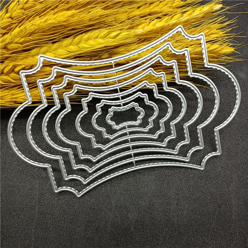 Ciseaux à Découper Métalliques pour Cadre Polygonaux Ciseaux de Découpe Ciseaux à Découper pour Pratique DIY Album de Scrapbooking Ciseaux à Découper