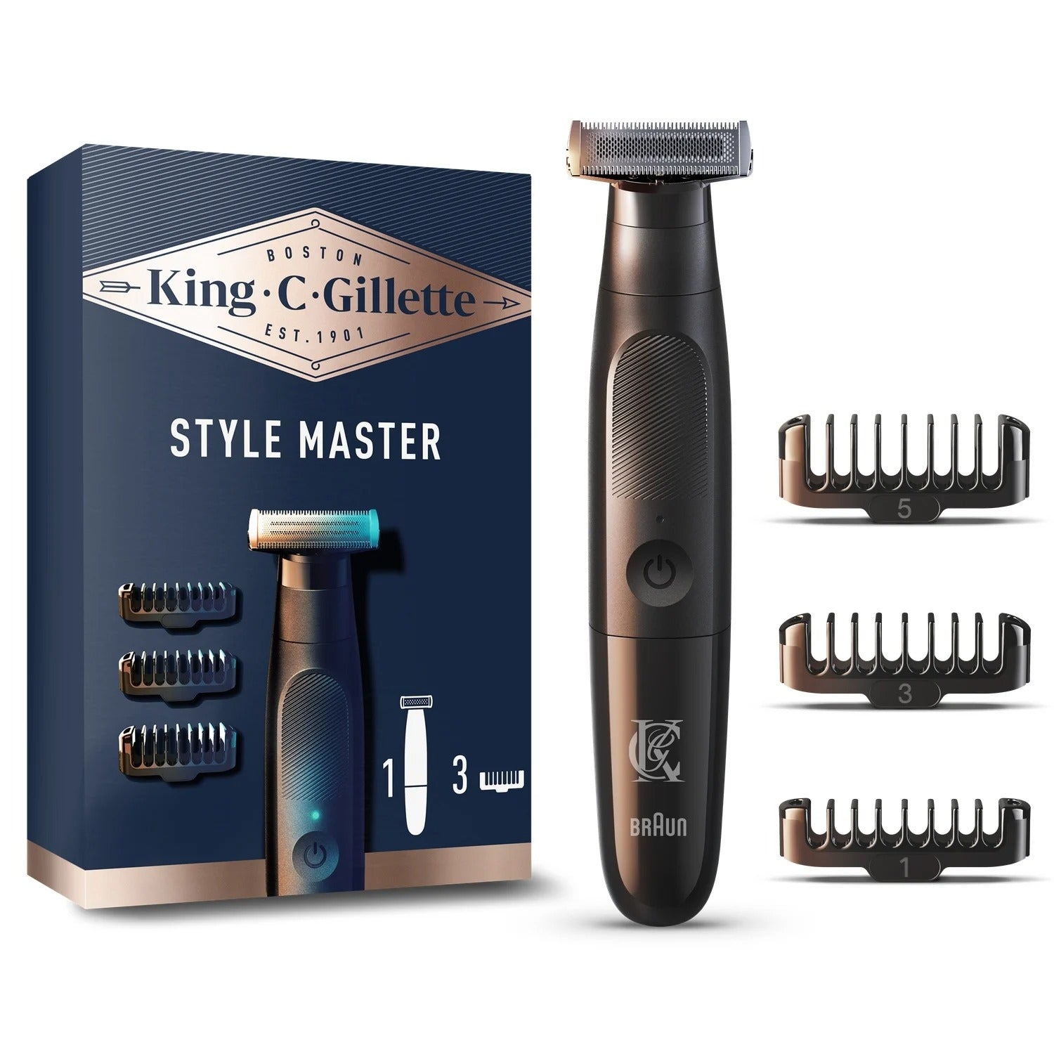 KING C. GILLETTE Rasoir Rasoir Barbe Sans Fil Style Master