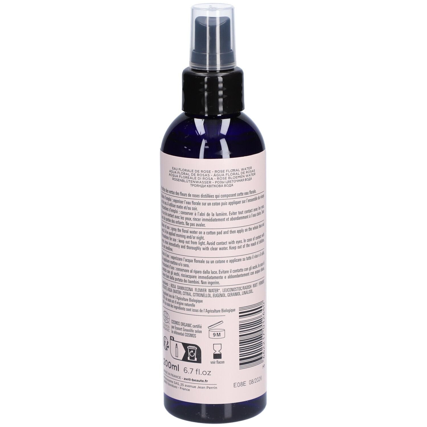 AVRIL EAU FLORALE DE ROSE 200ml