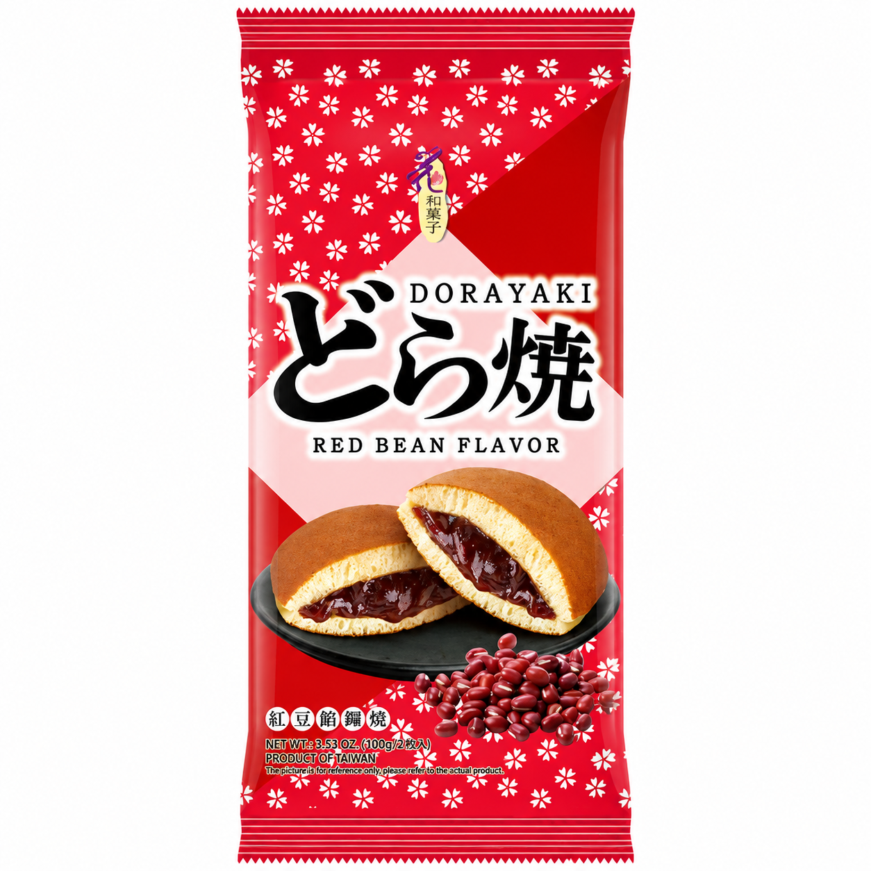 Love & Love Gâteau dorayaki fourré saveur haricot rouge 165 g (3 pièces)