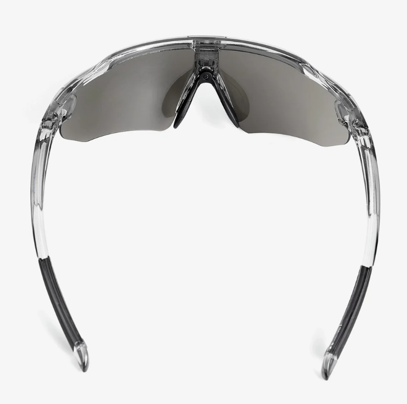 OutdoorMaster HAWK LT Lunettes de soleil de cyclisme photochromiques et polarisées Super argenté
