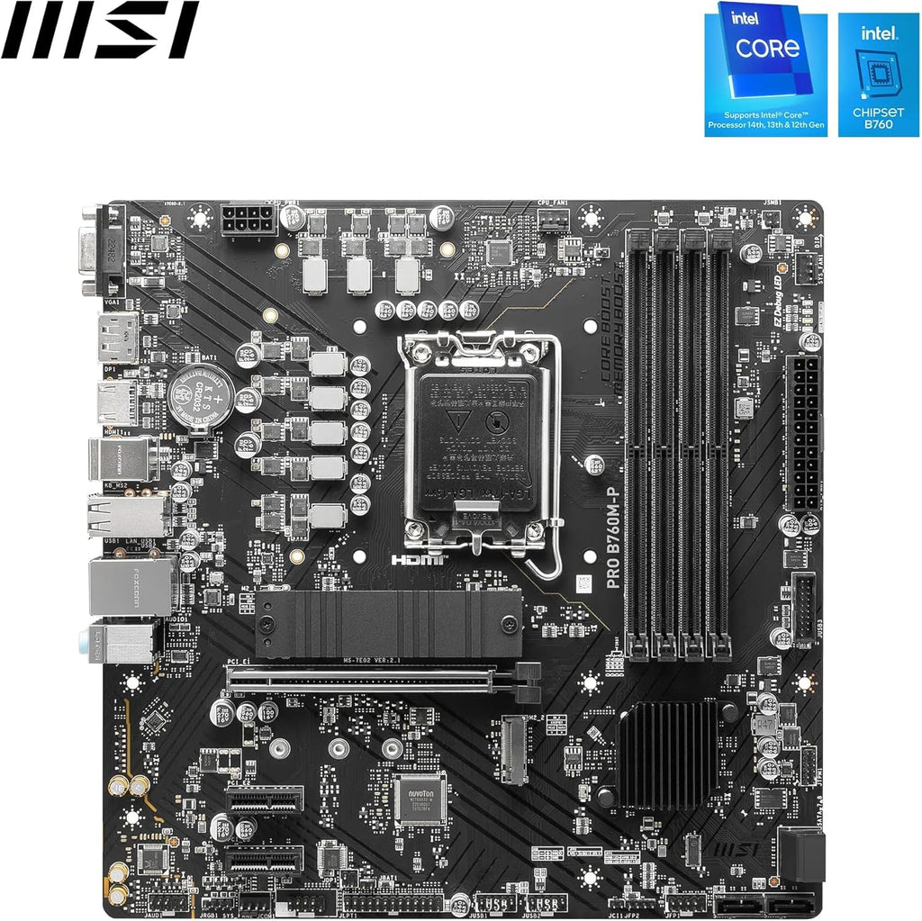 MSI PRO B760M-P Carte mère Intel B760