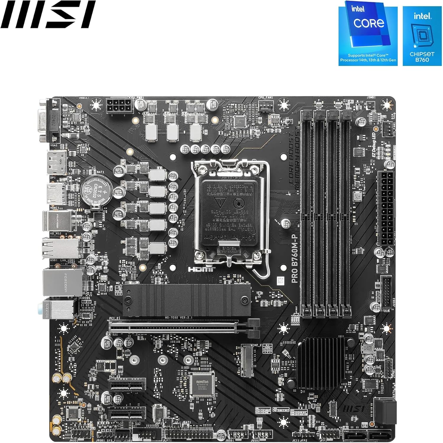 MSI PRO B760M-P Carte mère Intel B760