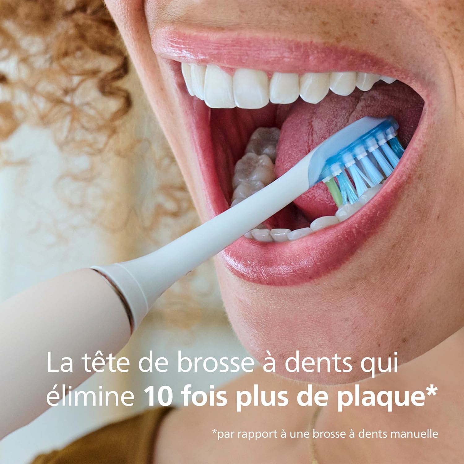 Philips Sonicare Premium Plaque Defense HX9044/87 Têtes de brosse à dents électriques - élimine jusqu’à 10x plus de plaque, dents plus blanches en 3 jours, compatible BrushSync, lot de 4 - Blanc